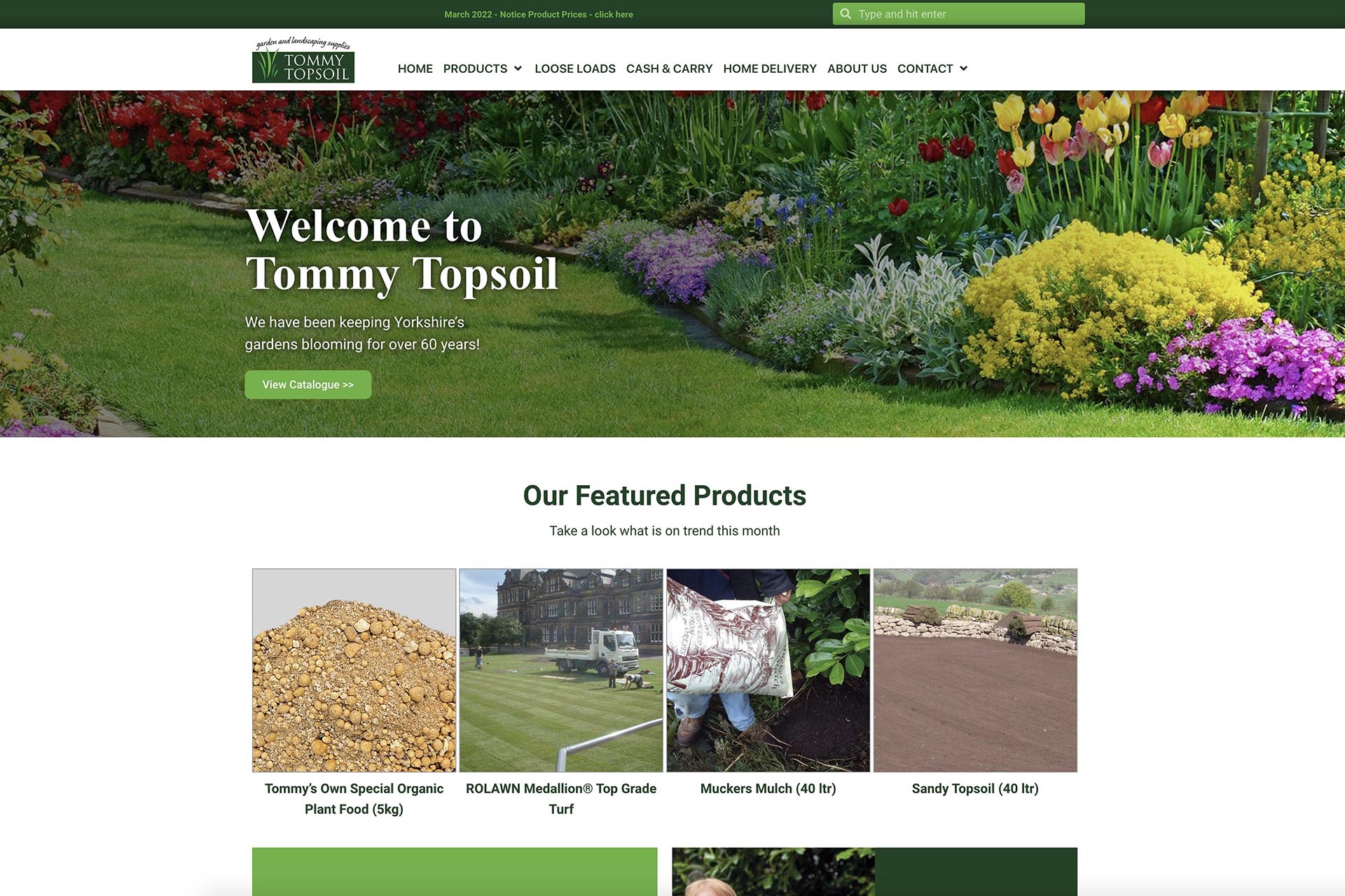 Tommy Topsoil website