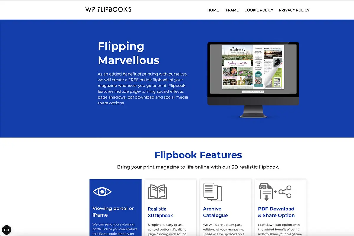 WPFlipBooks Website 2023