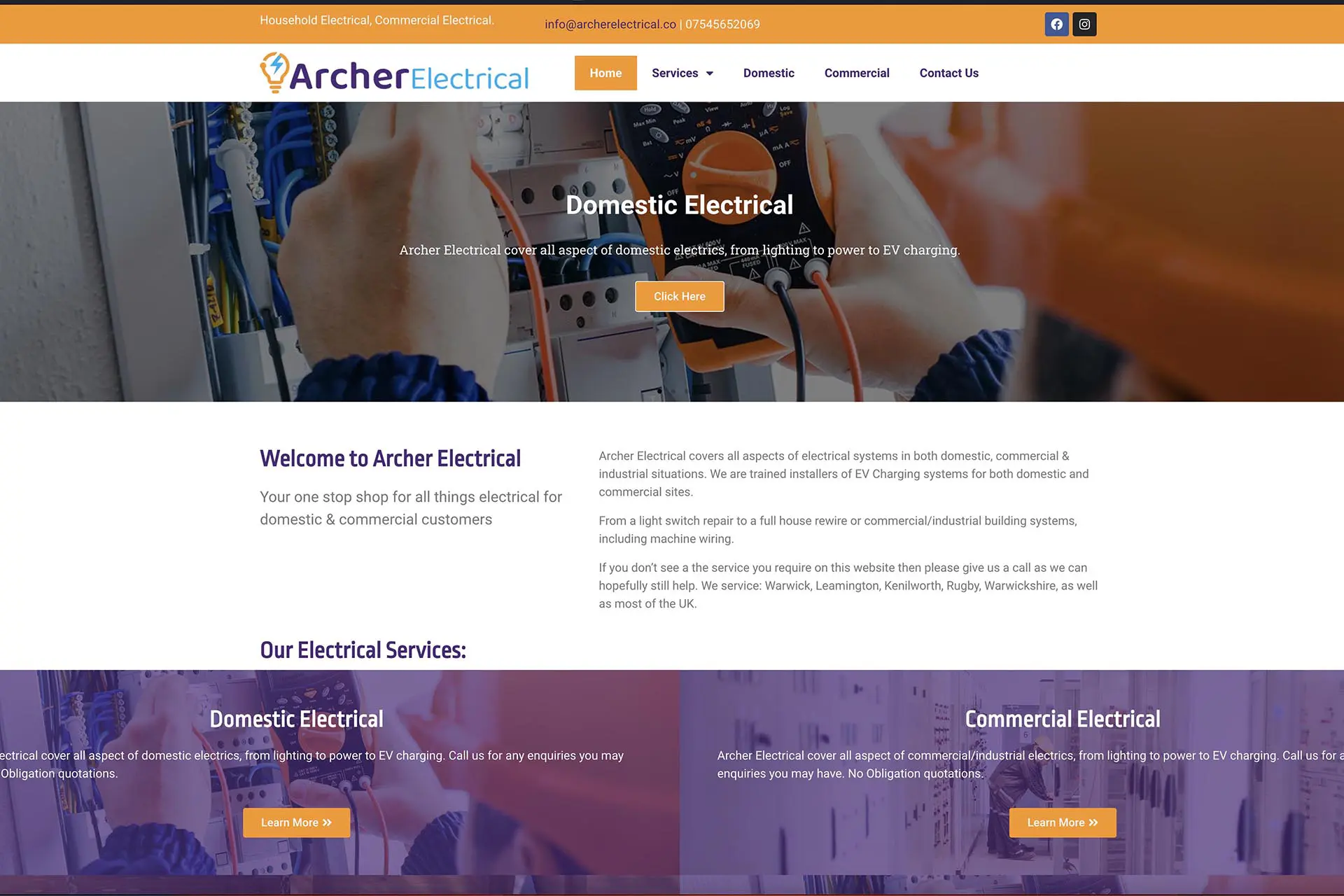 Archer Electrical Website 2023