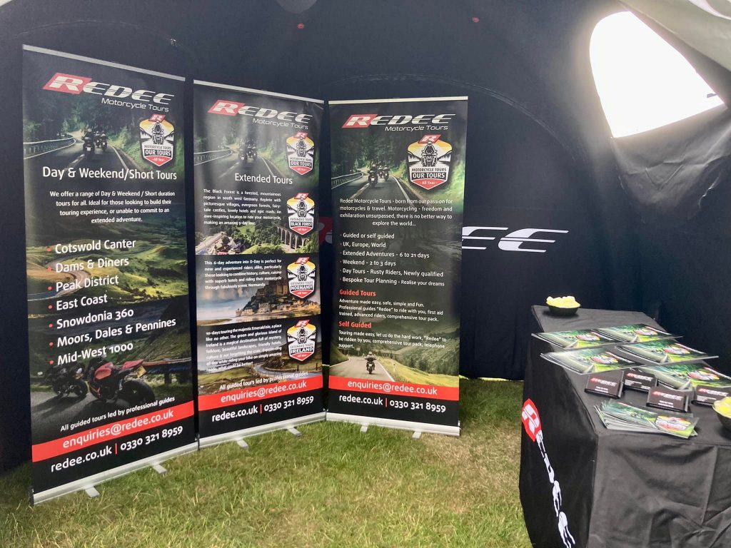 Redee Motorcycle Training pull-up banners