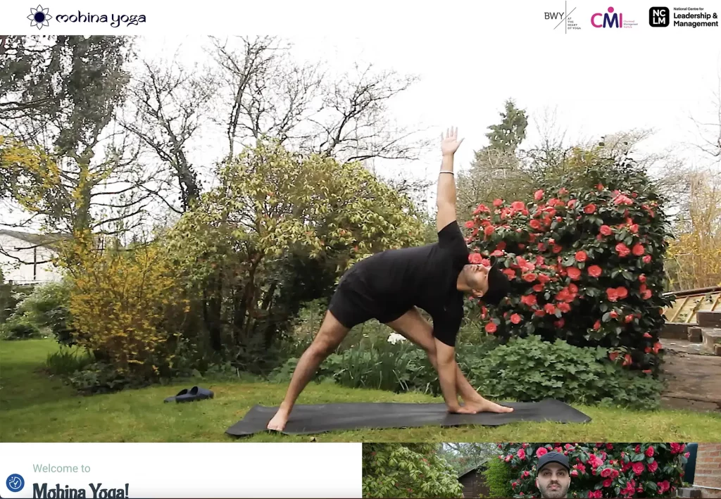 A website design for Mohina Yoga for Parminder Bal in 2024