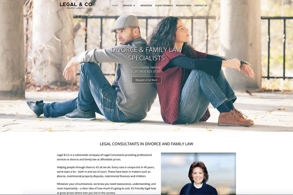 Legal and Company website design