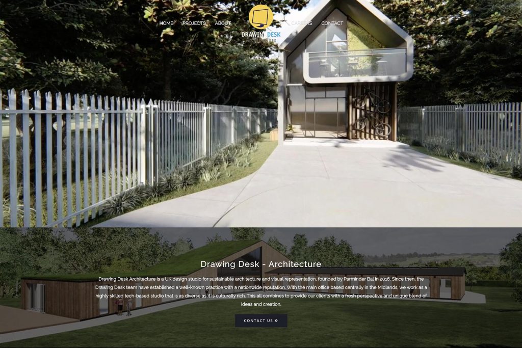 Drawing Desk - Architecture website design for Parminder Bal